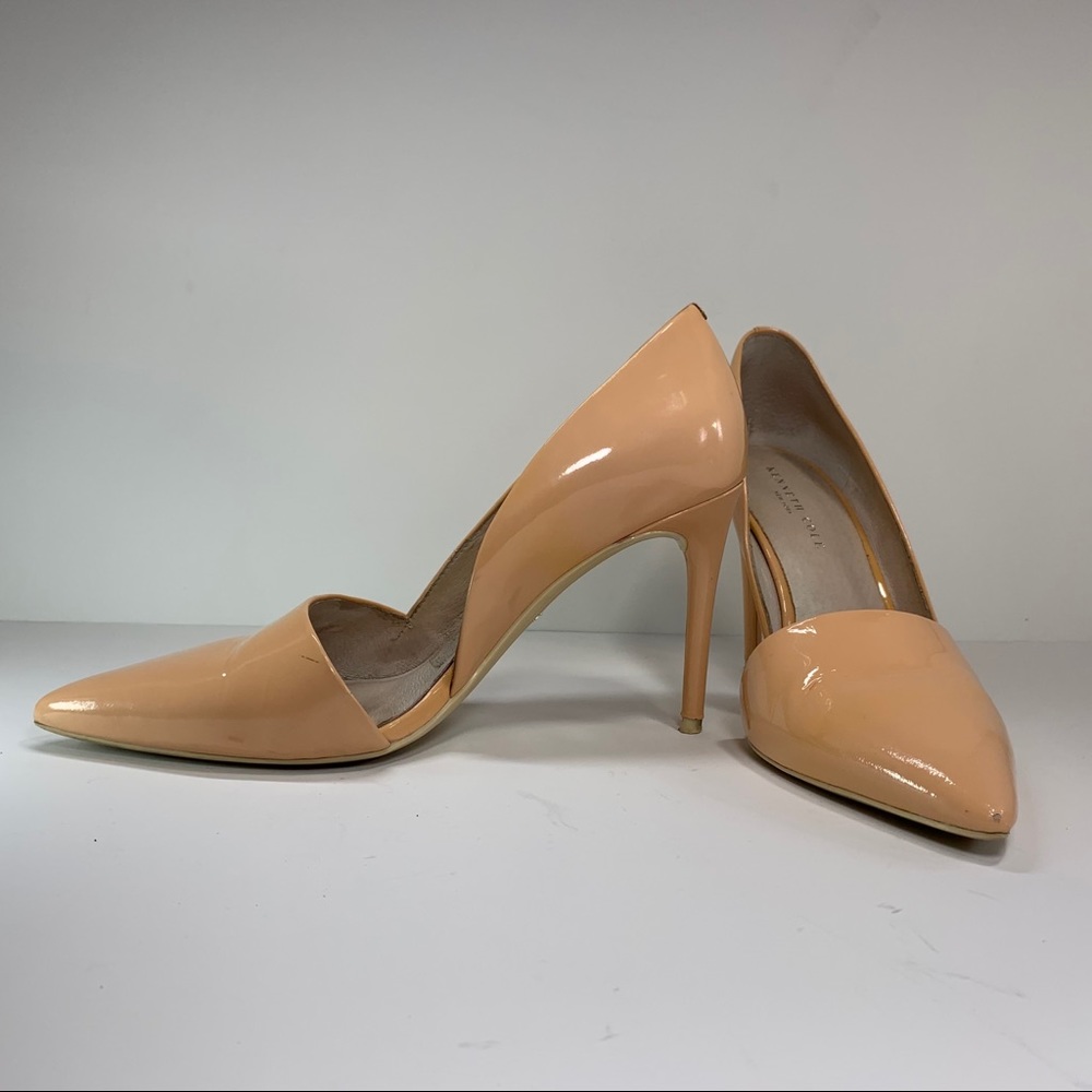 Kenneth Cole patent leather heel Peach Sz  7